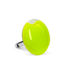 Bague en verre soufflée - Galet Mini Milk