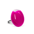 Bague en verre soufflée - Galet Mini Milk