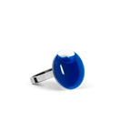 Bague en verre soufflé - Galet Nano Transparent