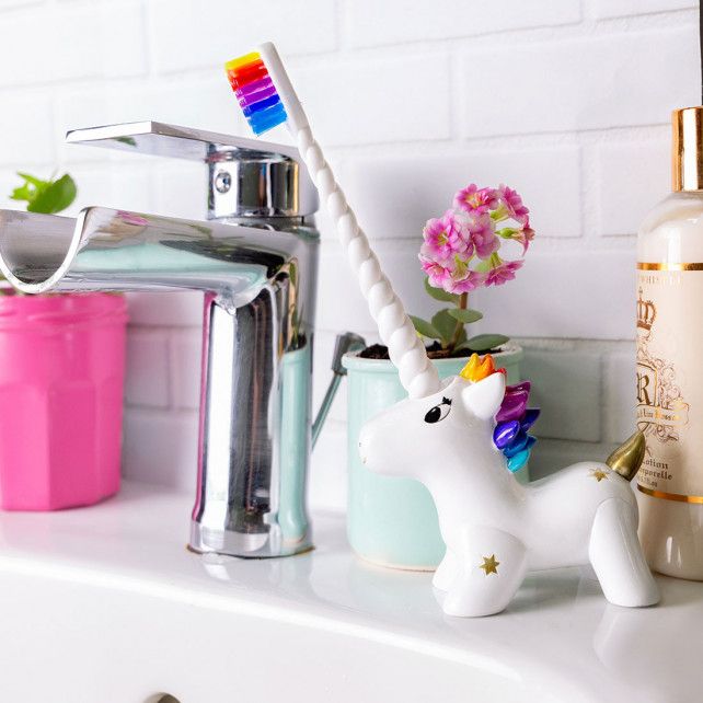 Porte brosse à dents et Brosse à dents - Unicornsmile