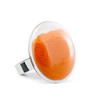 Bague en verre soufflé - Galet Medium Billes