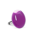 Bague en verre soufflée - Galet Mini Milk